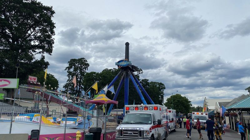 Nearly 30 riders rescued after being stuck upside down on a ride at a Portland amusement park