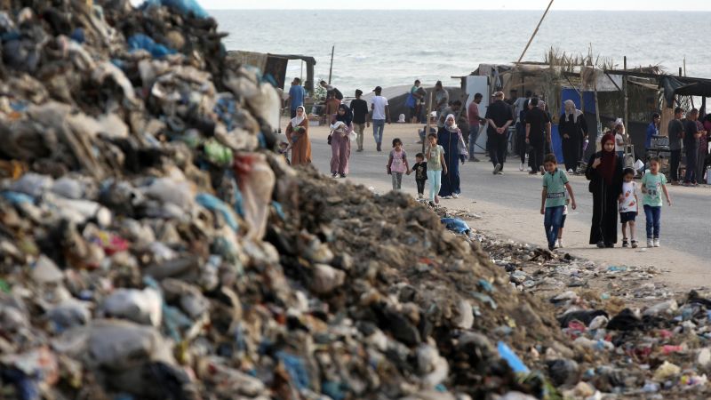 Flies, mosquitoes, raw sewage and mountains of garbage threaten to worsen Gaza’s health crisis