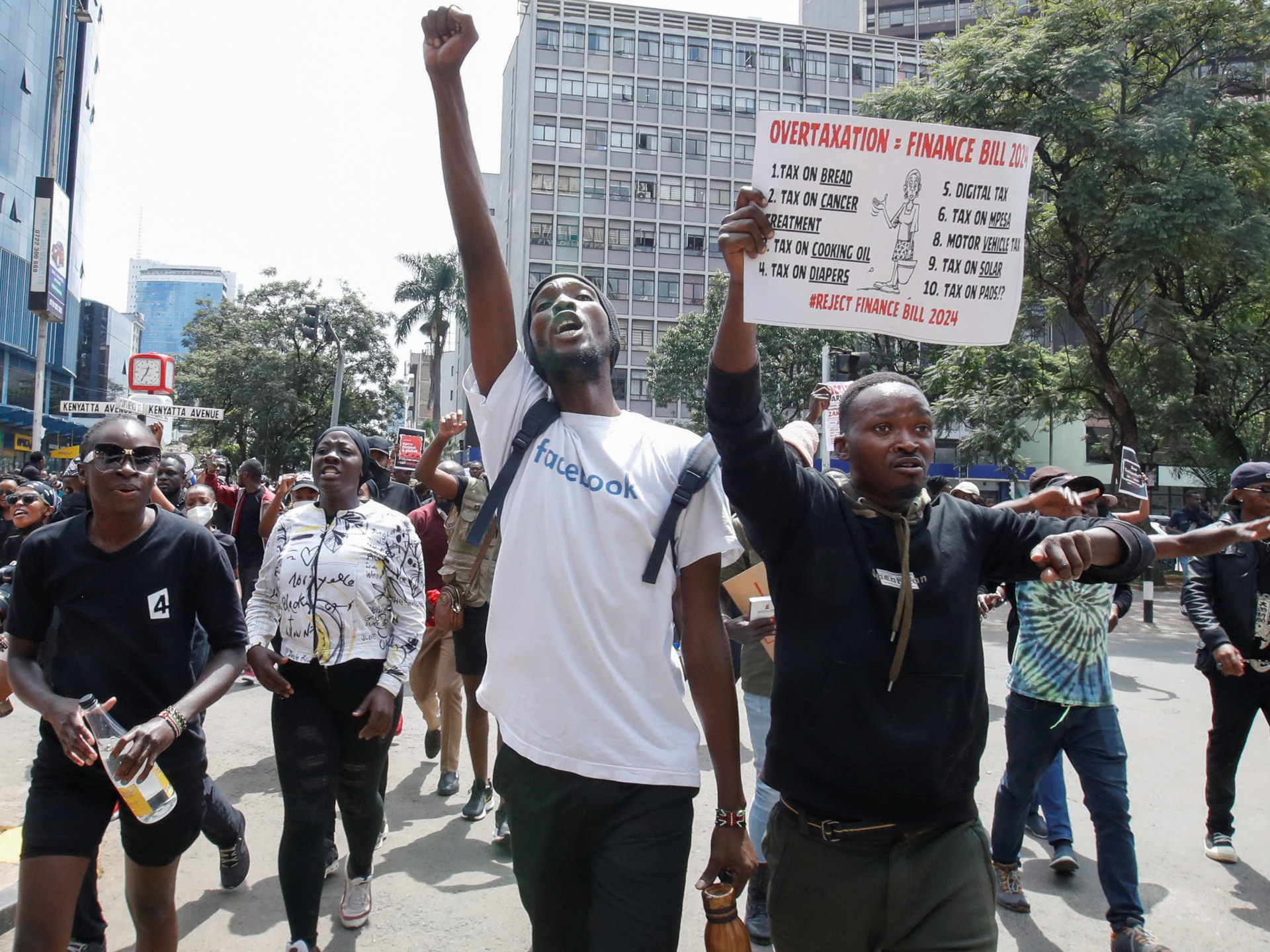 Kenya scraps some tax hike proposals as protesters rally in Nairobi