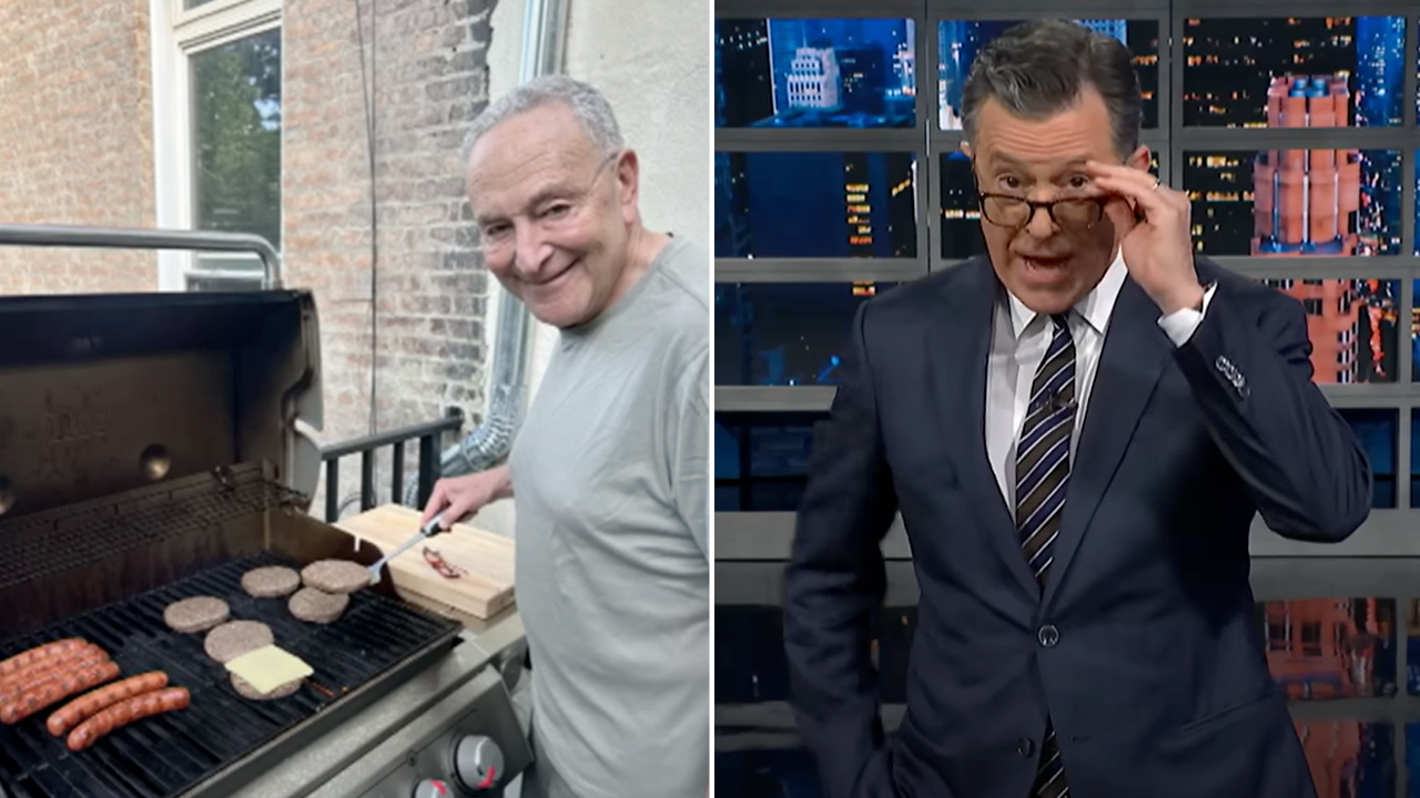 Colbert Skewers Schumer's Father's Day Grilling Gaffe