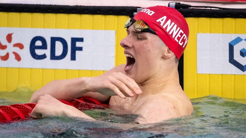 French Swimmer Rafael Fente-Damers Suffers Shoulder Injury During Olympic Qualification Celebration