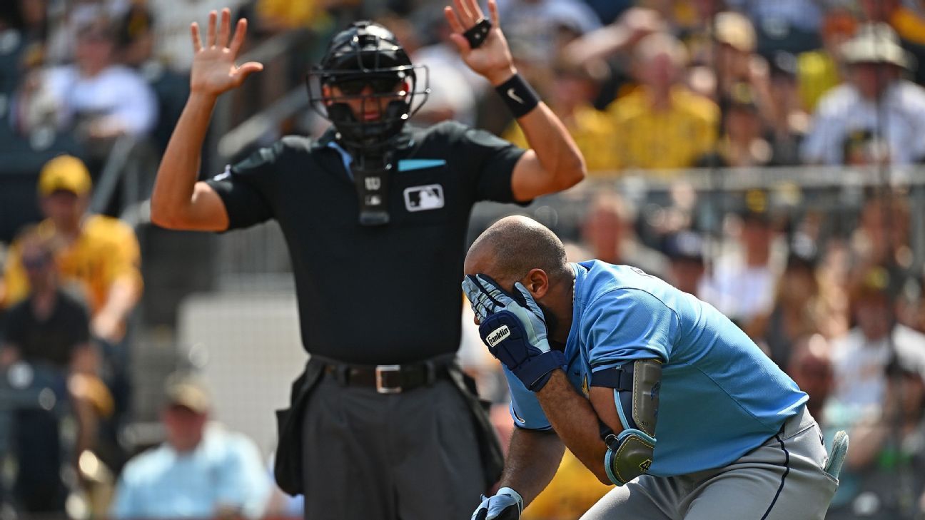 Rays' Amed Rosario Exits Game After Being Hit in Head