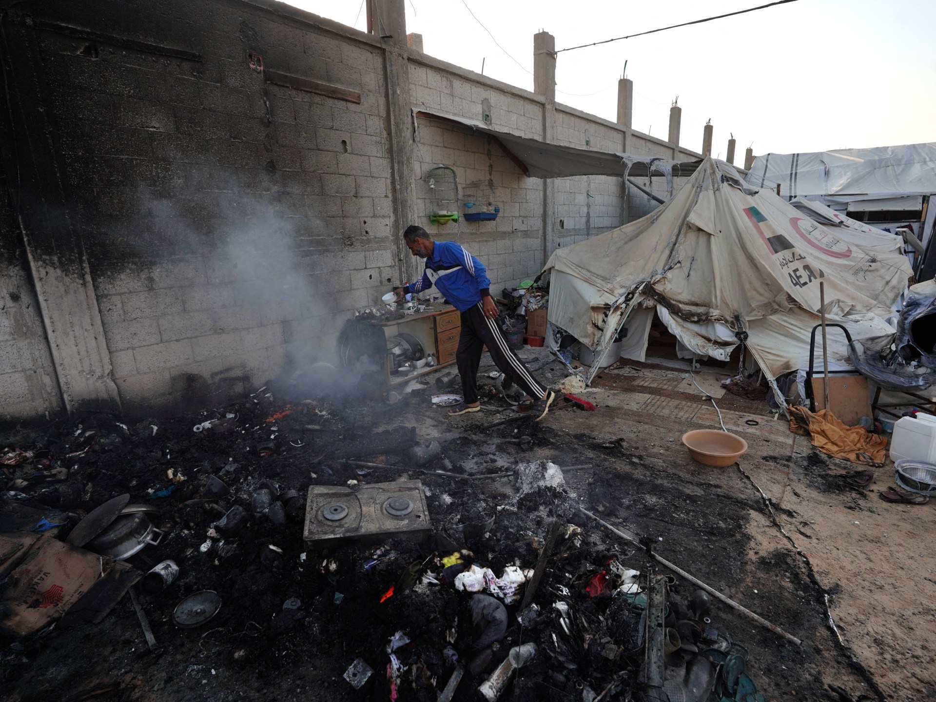 Israeli forces launch airstrikes on Gaza after deadly attack on al-Mawasi tent camp