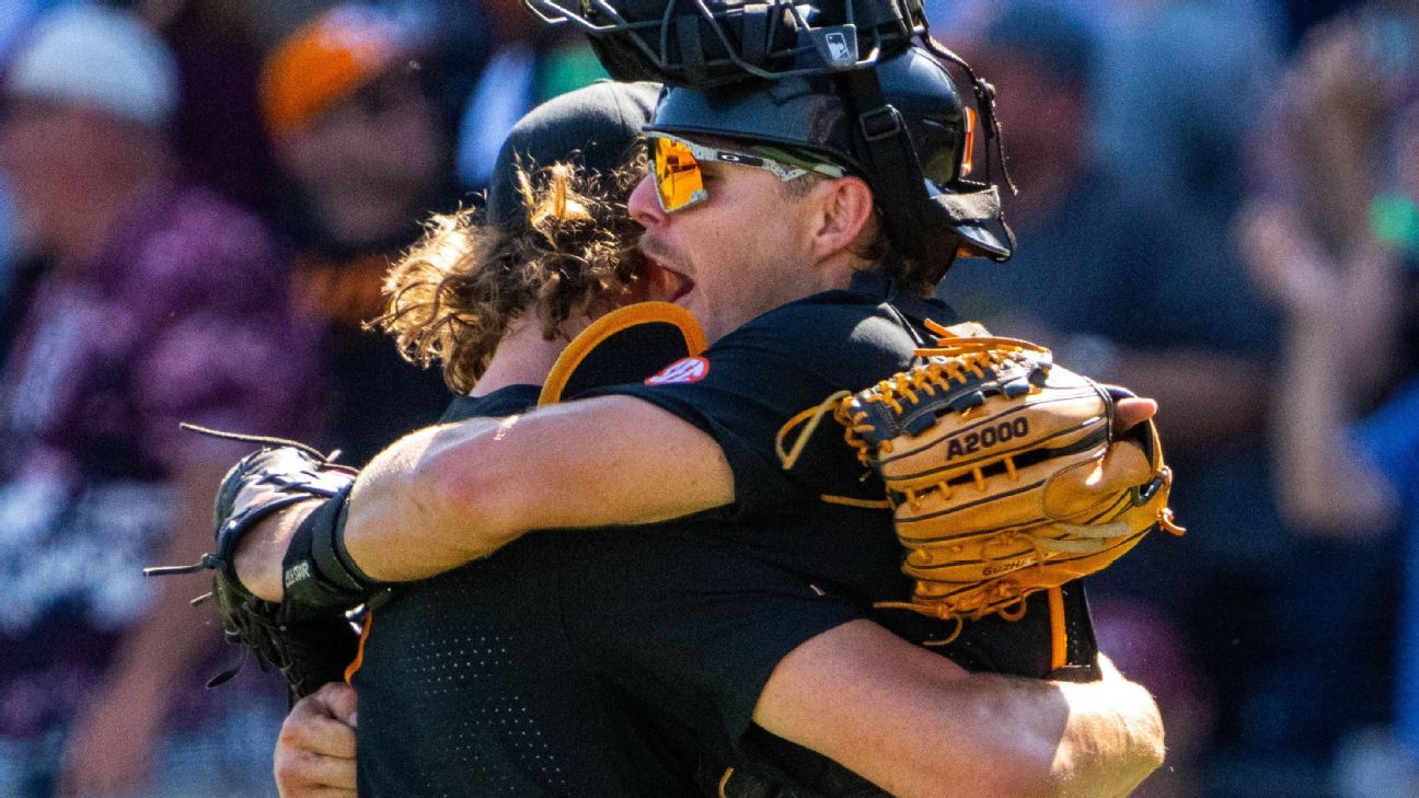 Tennessee Volunteers Win Game 2 of the Men's College World Series