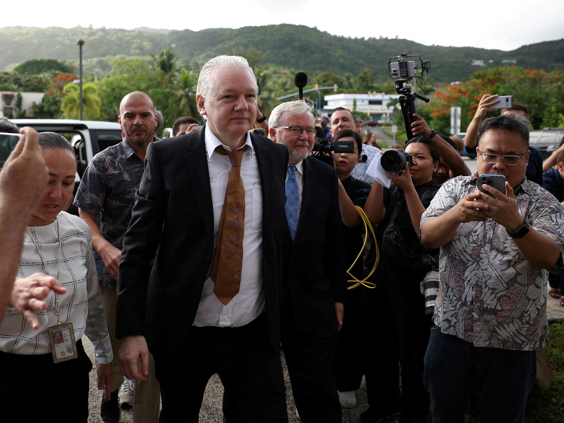 Julian Assange Lands in Saipan for US Plea Deal Court Hearing